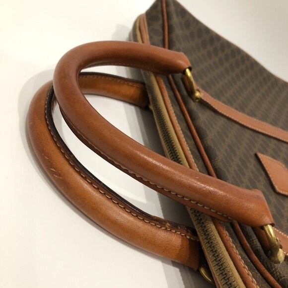 Celine Brown Macadam Bag Sku#85473 (one corner minor crack, rubbing) - Picture 10 of 16